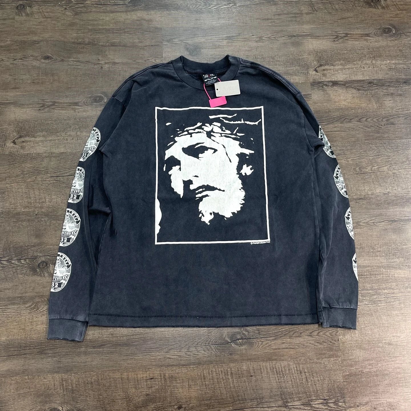 Yao Fashion Saint OF Michael 25SS High Quality Cotton Long Sleeve Tops Tee Streetwear Oversize Casual Y2k Loose T Shirt For Men