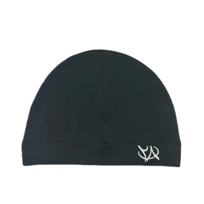 Trendy Embroidered Letter Beanie Skull Cap Thin Knit Hat Unisex Lightweight Soft Fashion Streetwear Y2K Hip Hop Punk Rock Cozy