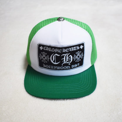 Hollywood Fashion Brand CHROME Chrome Silver Heart Cross Badge Wide Brim Sun Hat for Men and Women