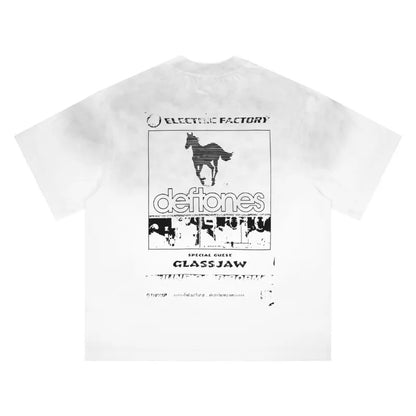 Men's Oversized Tie-Dye T-Shirt - "Always Desire to Something Useful" Graphic Print Casual Tee