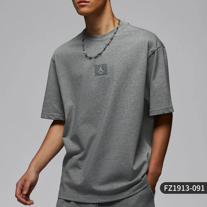 Nike Official Genuine JORDAN Men's Loose Round Neck Sports Training Short Sleeve T-Shirt FZ1913-091