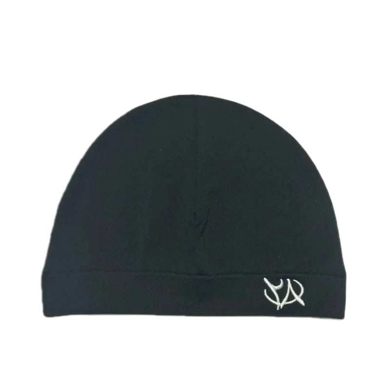Trendy Embroidered Letter Beanie Skull Cap Thin Knit Hat Unisex Lightweight Soft Fashion Streetwear Y2K Hip Hop Punk Rock Cozy