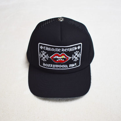 Hollywood Fashion Brand CHROME Chrome Silver Heart Cross Badge Wide Brim Sun Hat for Men and Women