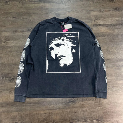Yao Fashion Saint OF Michael 25SS High Quality Cotton Long Sleeve Tops Tee Streetwear Oversize Casual Y2k Loose T Shirt For Men