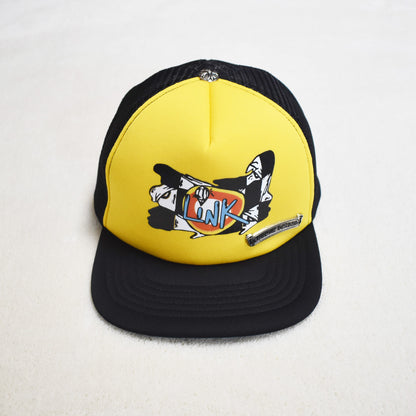 Hollywood Fashion Brand CHROME Chrome Silver Heart Cross Badge Wide Brim Sun Hat for Men and Women