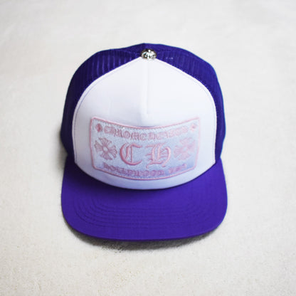 Hollywood Fashion Brand CHROME Chrome Silver Heart Cross Badge Wide Brim Sun Hat for Men and Women