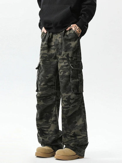 Cargo Pants Womens Street Wear Four-Season Canvas Military Camouflage Armygreen Combat Tactical Ripstop Rip-Stops Wearable Spicy