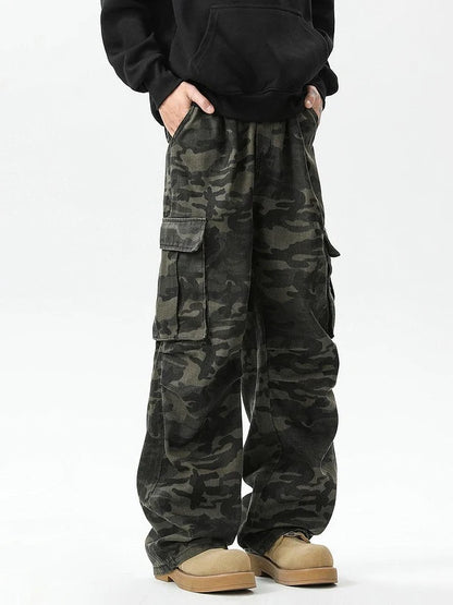 Cargo Pants Womens Street Wear Four-Season Canvas Military Camouflage Armygreen Combat Tactical Ripstop Rip-Stops Wearable Spicy