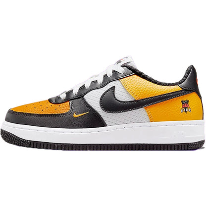 Nike genuine Air Force 1 children's low cut spliced wear-resistant board shoes DQ7779-700