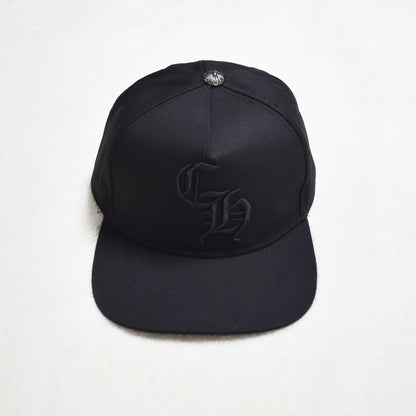 Hollywood Fashion Brand CHROME Chrome Silver Heart Cross Badge Wide Brim Sun Hat for Men and Women