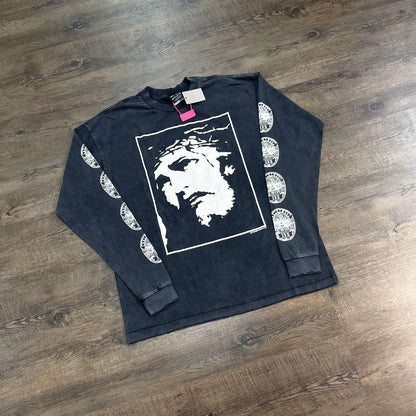 Yao Fashion Saint OF Michael 25SS High Quality Cotton Long Sleeve Tops Tee Streetwear Oversize Casual Y2k Loose T Shirt For Men