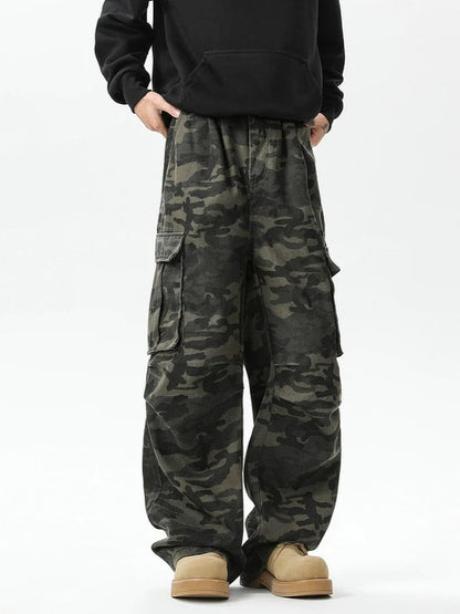 Cargo Pants Womens Street Wear Four-Season Canvas Military Camouflage Armygreen Combat Tactical Ripstop Rip-Stops Wearable Spicy