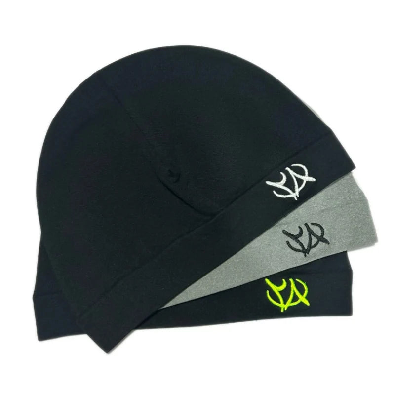 Trendy Embroidered Letter Beanie Skull Cap Thin Knit Hat Unisex Lightweight Soft Fashion Streetwear Y2K Hip Hop Punk Rock Cozy