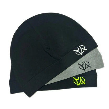 Trendy Embroidered Letter Beanie Skull Cap Thin Knit Hat Unisex Lightweight Soft Fashion Streetwear Y2K Hip Hop Punk Rock Cozy