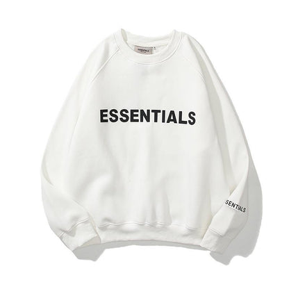 FEAROFGOD Double Line Essentials Fleece Hoodie Unisex Letter Print Sweatshirt