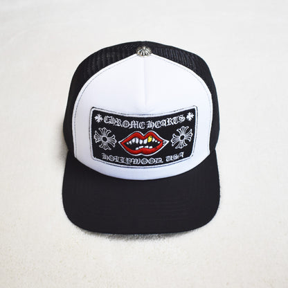 Hollywood Fashion Brand CHROME Chrome Silver Heart Cross Badge Wide Brim Sun Hat for Men and Women