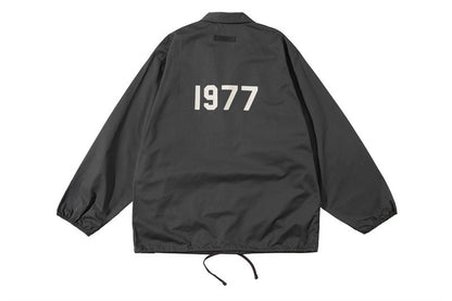 FEAR OF GOD ESSENTIALS 1977 Jacket Flocked Printed Jacket High Street Jacket