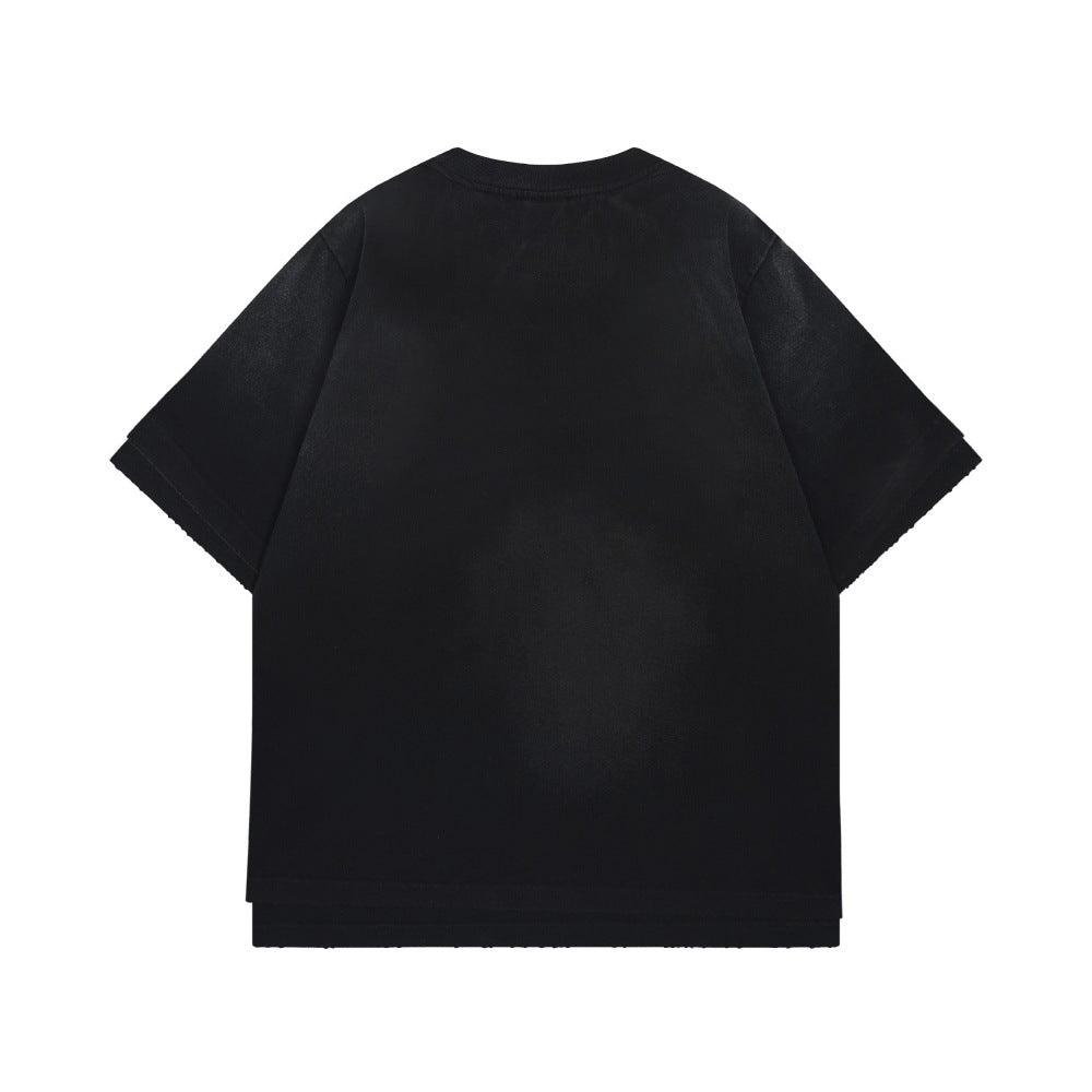 Make old dirty short sleeved t-shirts