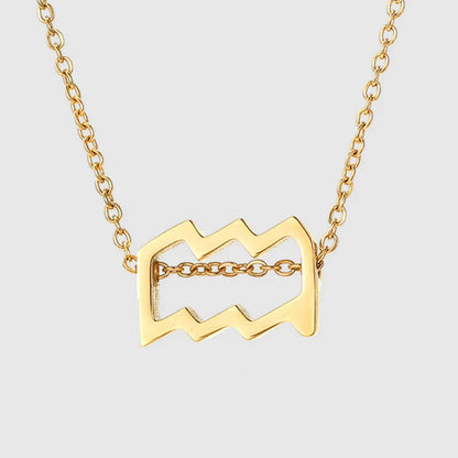 Zodiac Sign Splendour Necklace - Gold/Silver