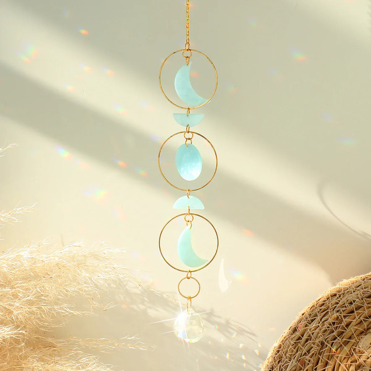 Moon Phase Crystal Sun Catcher
