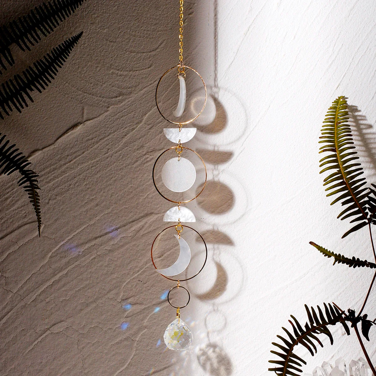 Moon Phase Crystal Sun Catcher