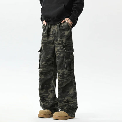 Cargo Pants Womens Street Wear Four-Season Canvas Military Camouflage Armygreen Combat Tactical Ripstop Rip-Stops Wearable Spicy