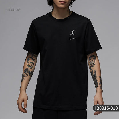 Nike genuine Jordan Men's Classic Casual Knit Loose Breathable T-Shirt IB8915-010
