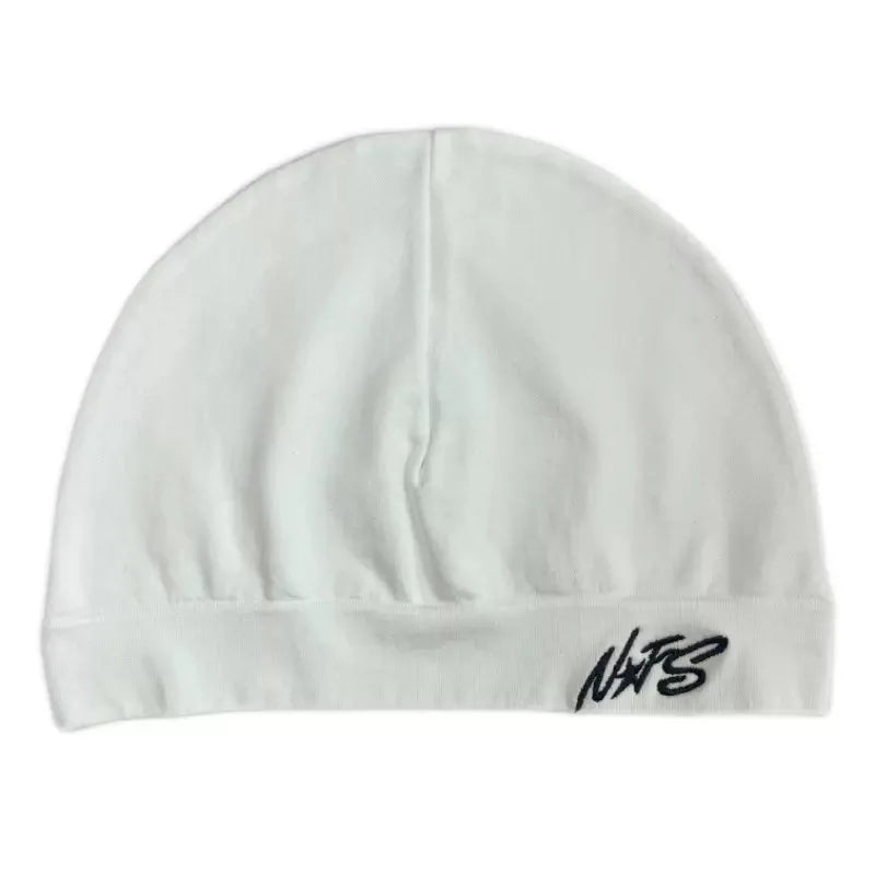 Embroidered Skull Cap Thin Knit Beanie Soft Breathable Stretch Lightweight Hat for Men Women Streetwear Outdoor Sports Hiking
