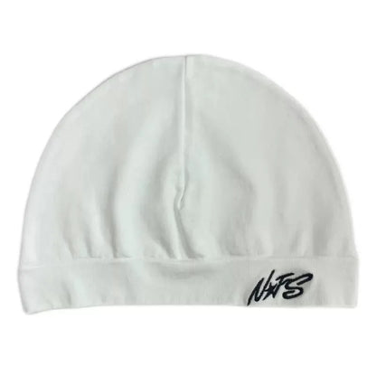 Embroidered Skull Cap Thin Knit Beanie Soft Breathable Stretch Lightweight Hat for Men Women Streetwear Outdoor Sports Hiking