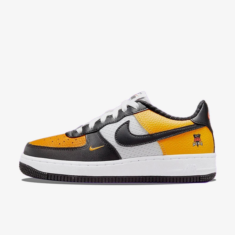 Nike genuine Air Force 1 children's low cut spliced wear-resistant board shoes DQ7779-700