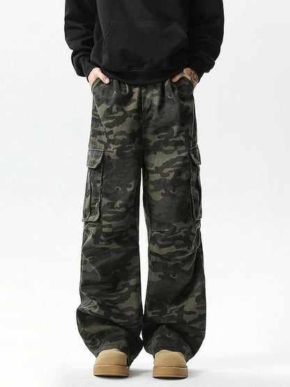 Cargo Pants Womens Street Wear Four-Season Canvas Military Camouflage Armygreen Combat Tactical Ripstop Rip-Stops Wearable Spicy
