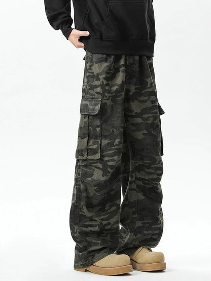 Cargo Pants Womens Street Wear Four-Season Canvas Military Camouflage Armygreen Combat Tactical Ripstop Rip-Stops Wearable Spicy