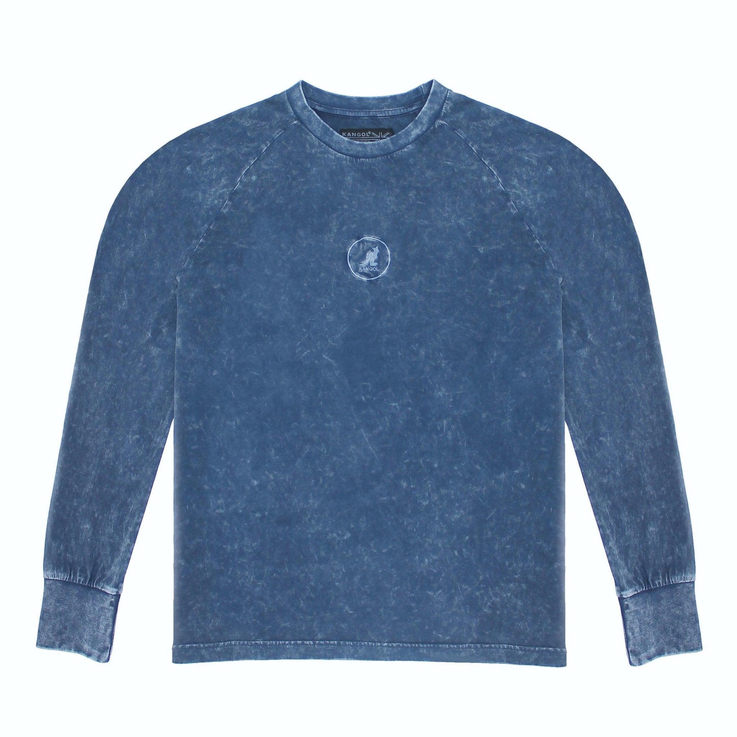 Kangol Acid Wash EMB Long Sleeve Shirt