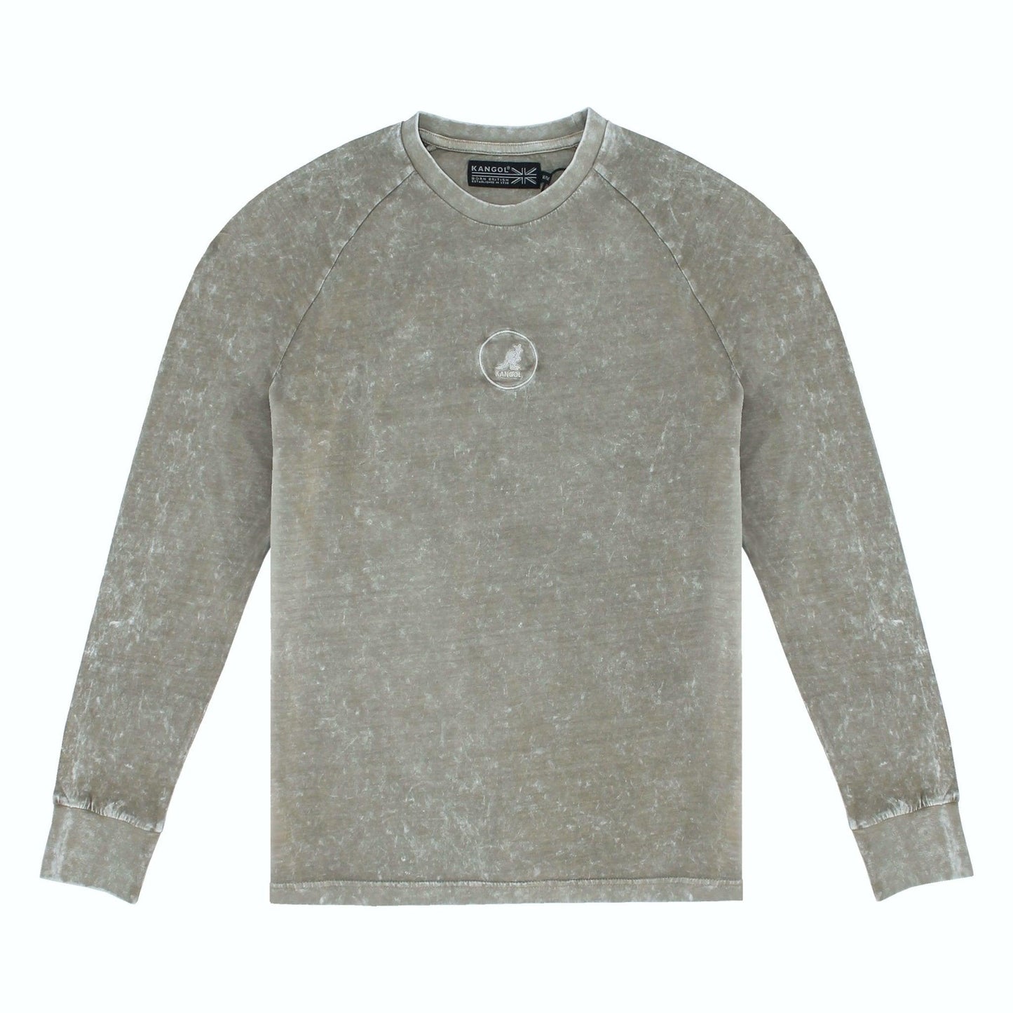 Kangol Acid Wash EMB Long Sleeve Shirt