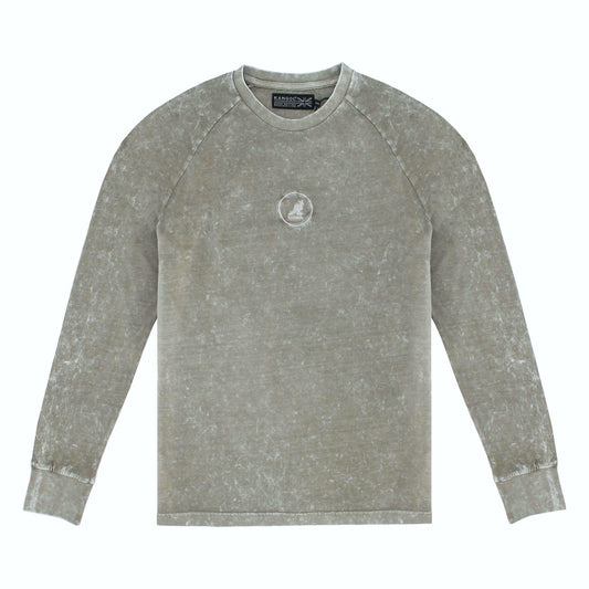 Kangol Acid Wash EMB Long Sleeve Shirt